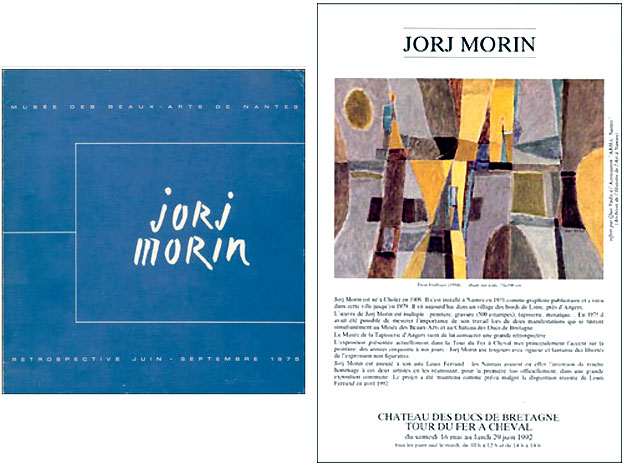 - 2010, Jorj Morin, l’oeuvre publicitaire, Château des ducs de Bretagne. Catalogue.