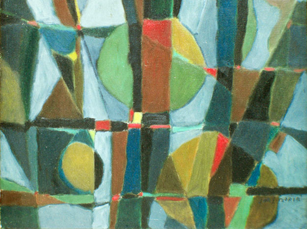 N° cat. 56-06 46x55 cm, huile sur toile, signé en bas à droite.