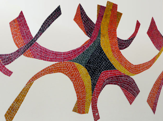 SARABANDE, 1979, mosaïque murale - 160x2200cm, Collège Paimboeuf 44.