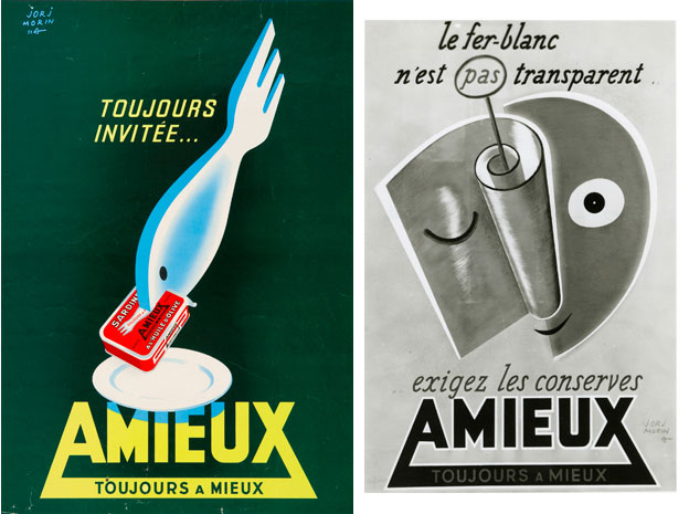 AMIEUX, 1951, affiche pour les Conserves Amieux, et projet.