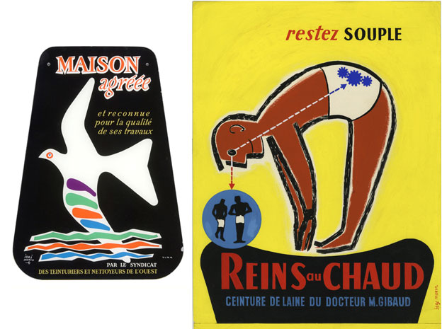 < TEINTURIERS ET NETTOYEURS DE L’OUEST, années 60. > CEINTURE DE LAINE DU Dr. GIBAUD. 1957 Affiche.