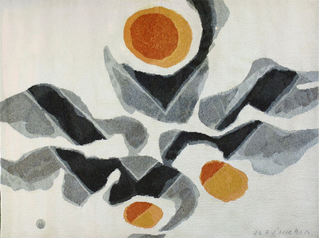 NAISSANCE DU JOUR, 1982, 175x240cm, Édith Morin lissière.