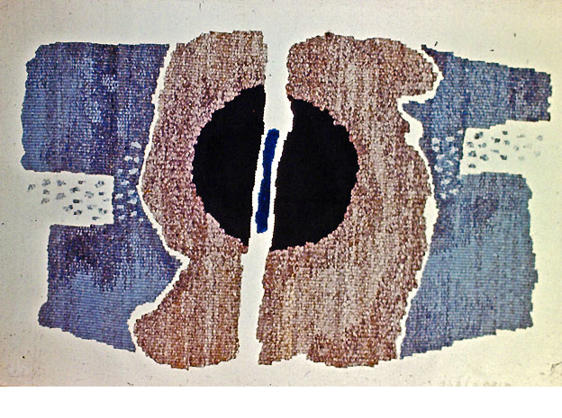 LA CÔTE SAUVAGE, 1971, tapisserie 140x200cm, Lissier P. Daquin.